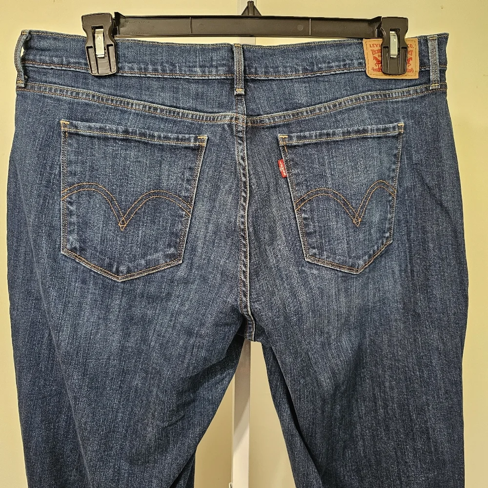 Levi's 505 Straight Jean Dark Wash Size 16 W33 - Picture 5 of 7